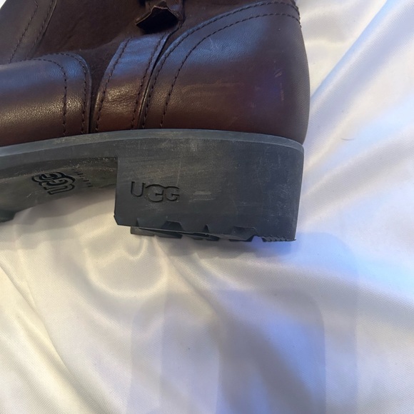 Ugg Australia 1914 Upper Leather Boot Zip Sides Brown Women’s,Size 8.5 - Picture 8 of 16
